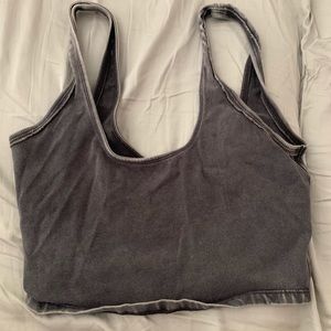 Free People grey tank cropped size S